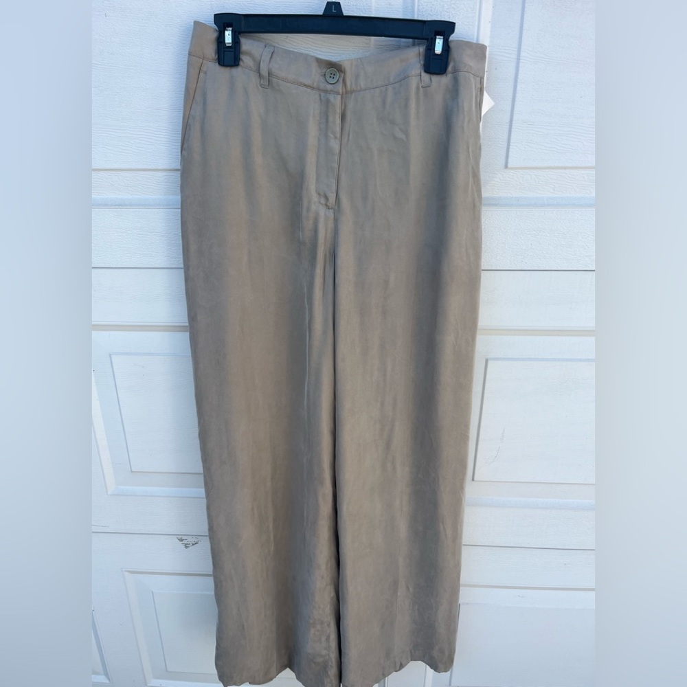 Women's Guess lyocell grey dress pants wide legs size M
